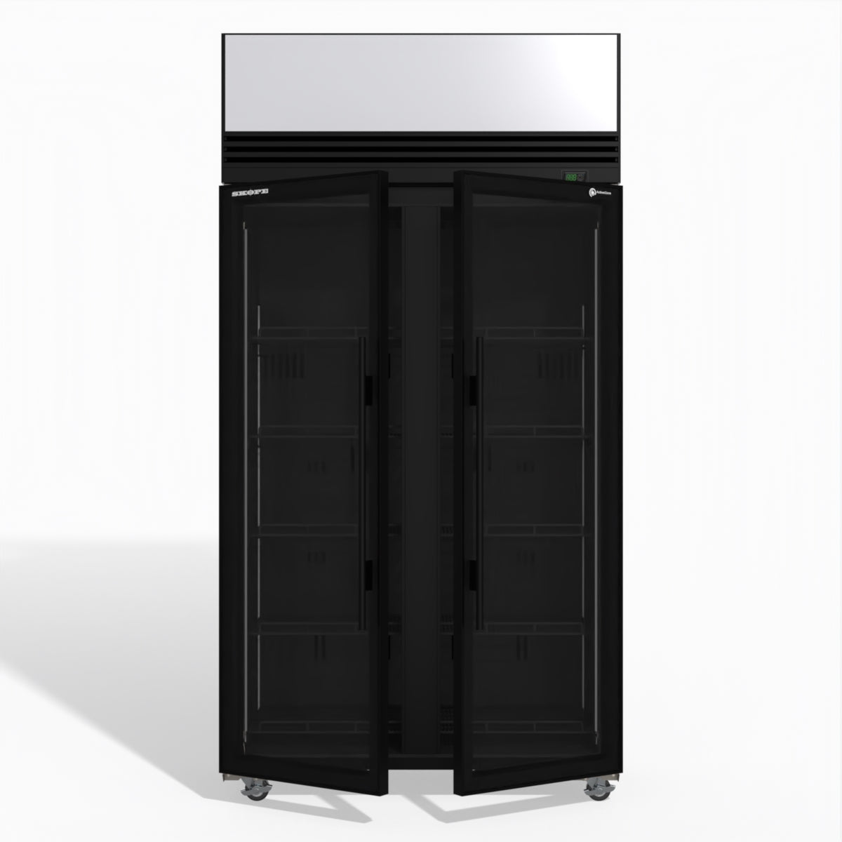 TMF1000N-AC 2 Glass Door Display or Storage Freezer Lit Sign