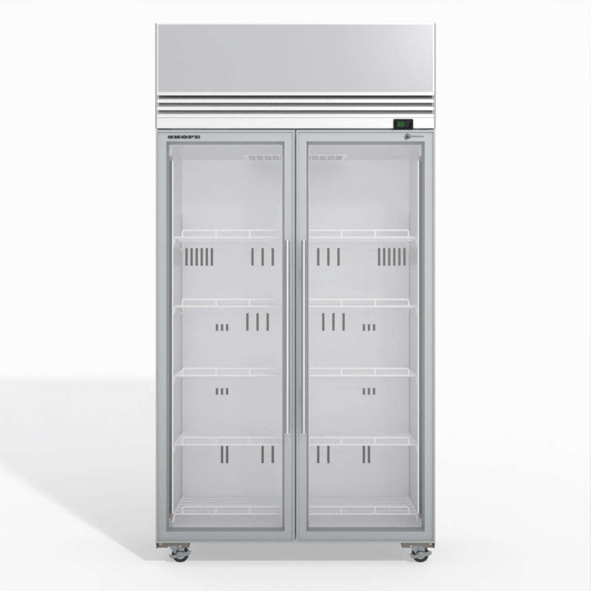 TMF1000N-AC 2 Glass Door Display or Storage Freezer Lit Sign