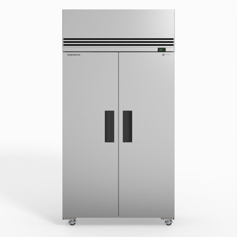 Skope SKFT1000NS-A 2 Solid Door Upright Display or Storage Freezer