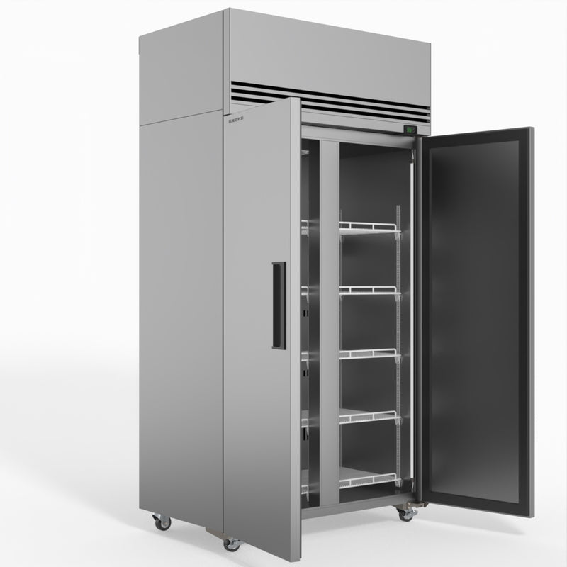 Skope SKFT1000NS-A 2 Solid Door Upright Display or Storage Freezer