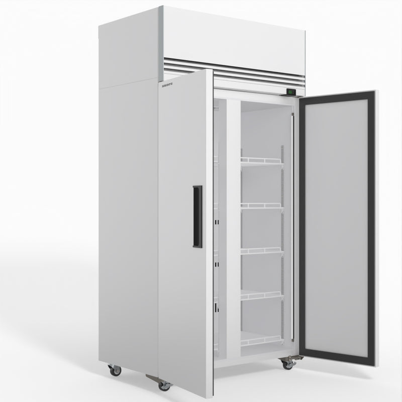 Skope SKFT1000NS-A 2 Solid Door Upright Display or Storage Freezer