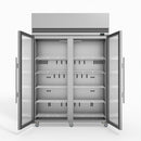 Skope SKFT1300N-A 2 Glass Door Upright Display or Storage Freezer