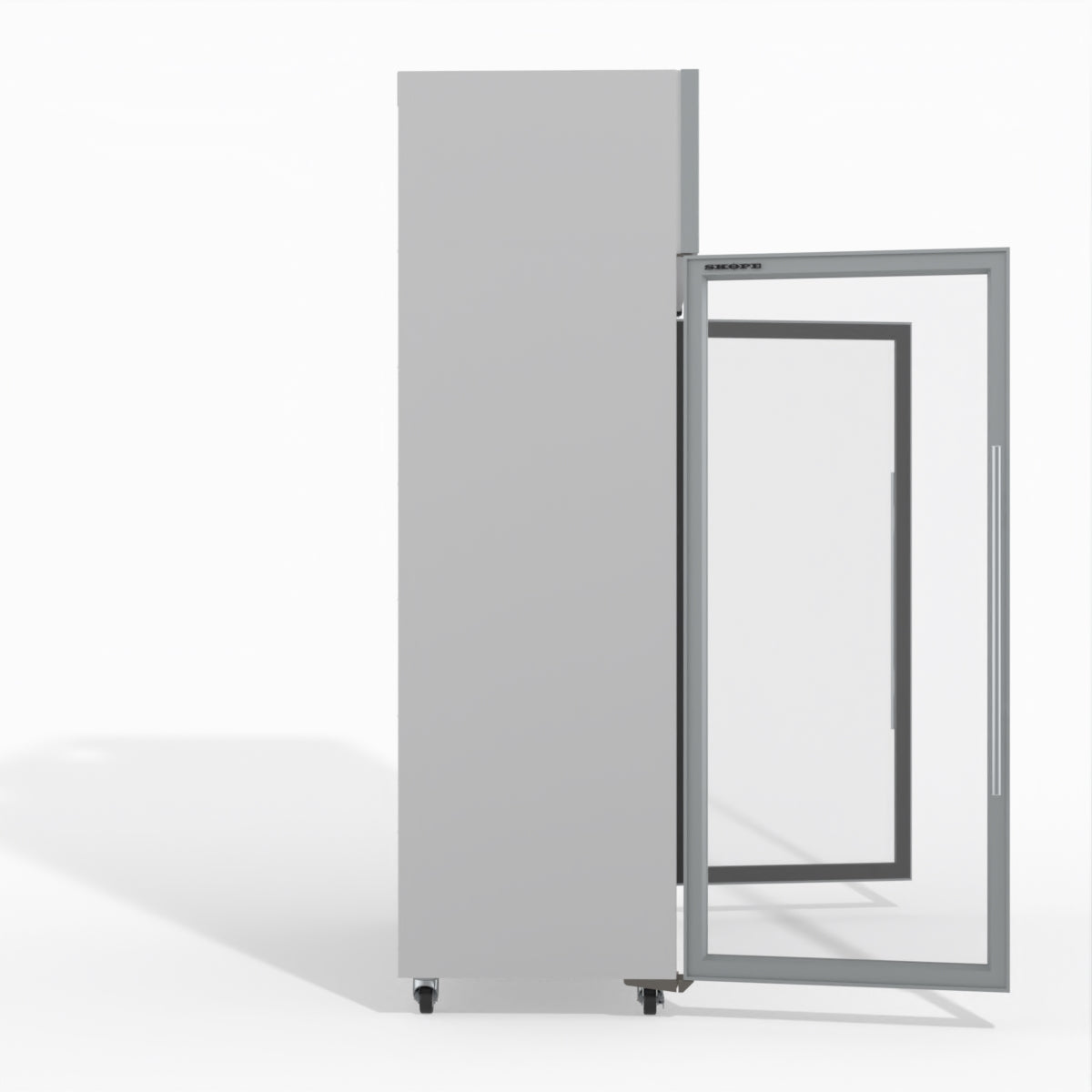 Skope SKFT1300N-A 2 Glass Door Upright Display or Storage Freezer