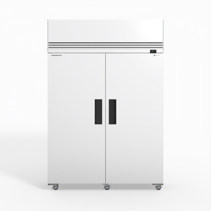 Skope SKFT1300NS-A 2 Solid Door Upright Display or Storage Freezer