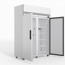 Skope SKFT1300NS-A 2 Solid Door Upright Display or Storage Freezer