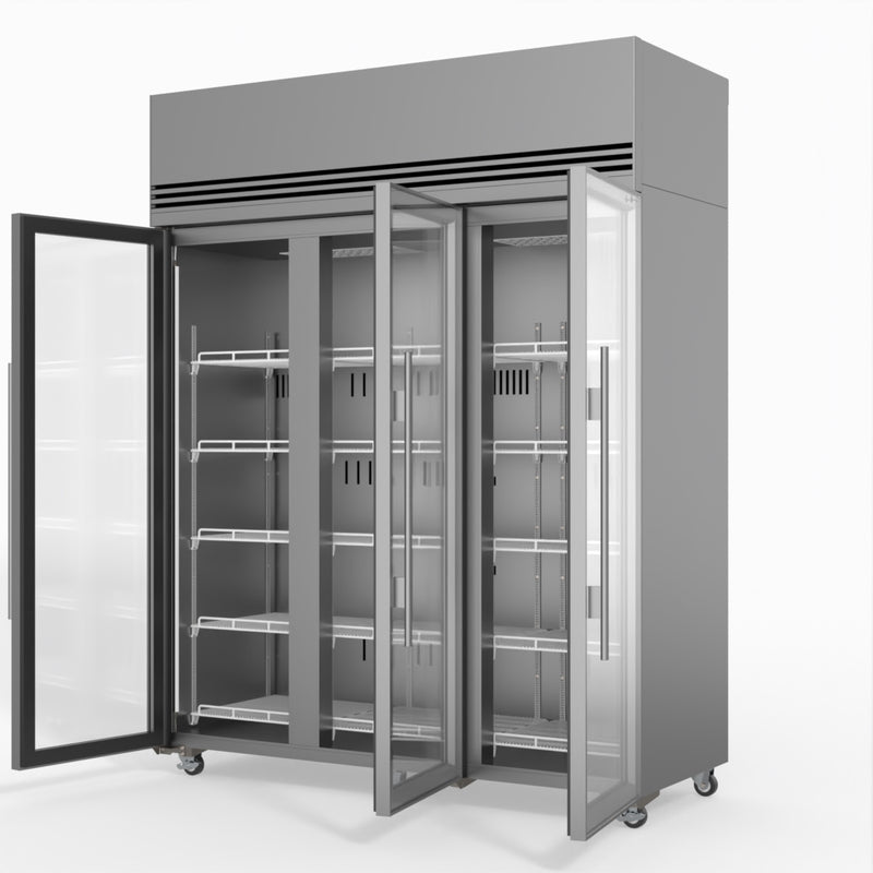 Skope TMF1500N-A 3 Glass Door Display or Storage Freezer