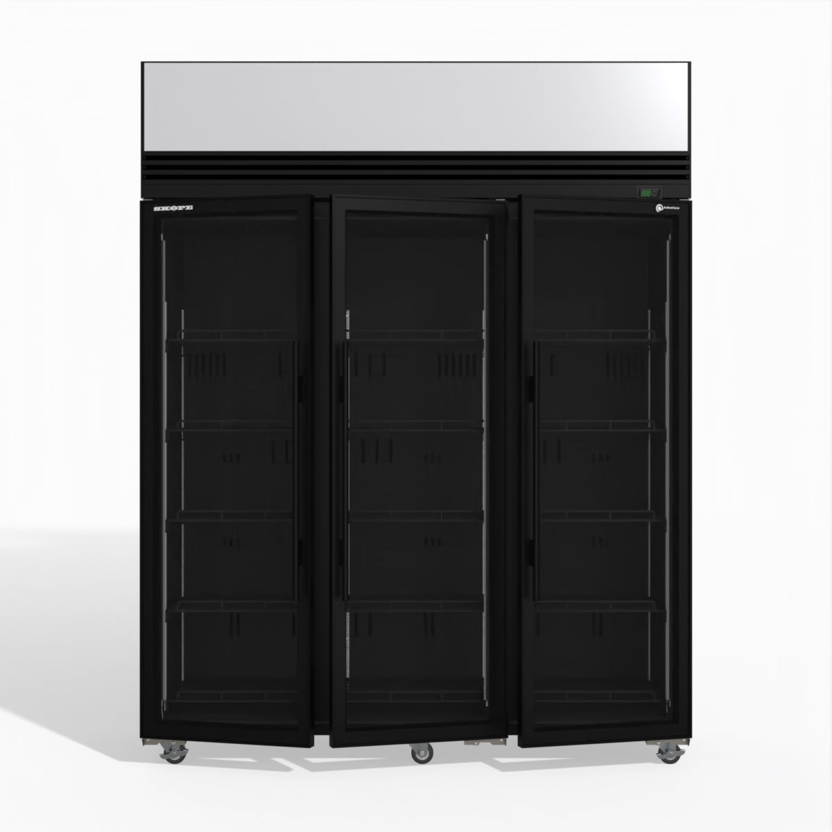 Skope TMF1500N-AC 3 Glass Door Display or Storage Freezer Lit Sign