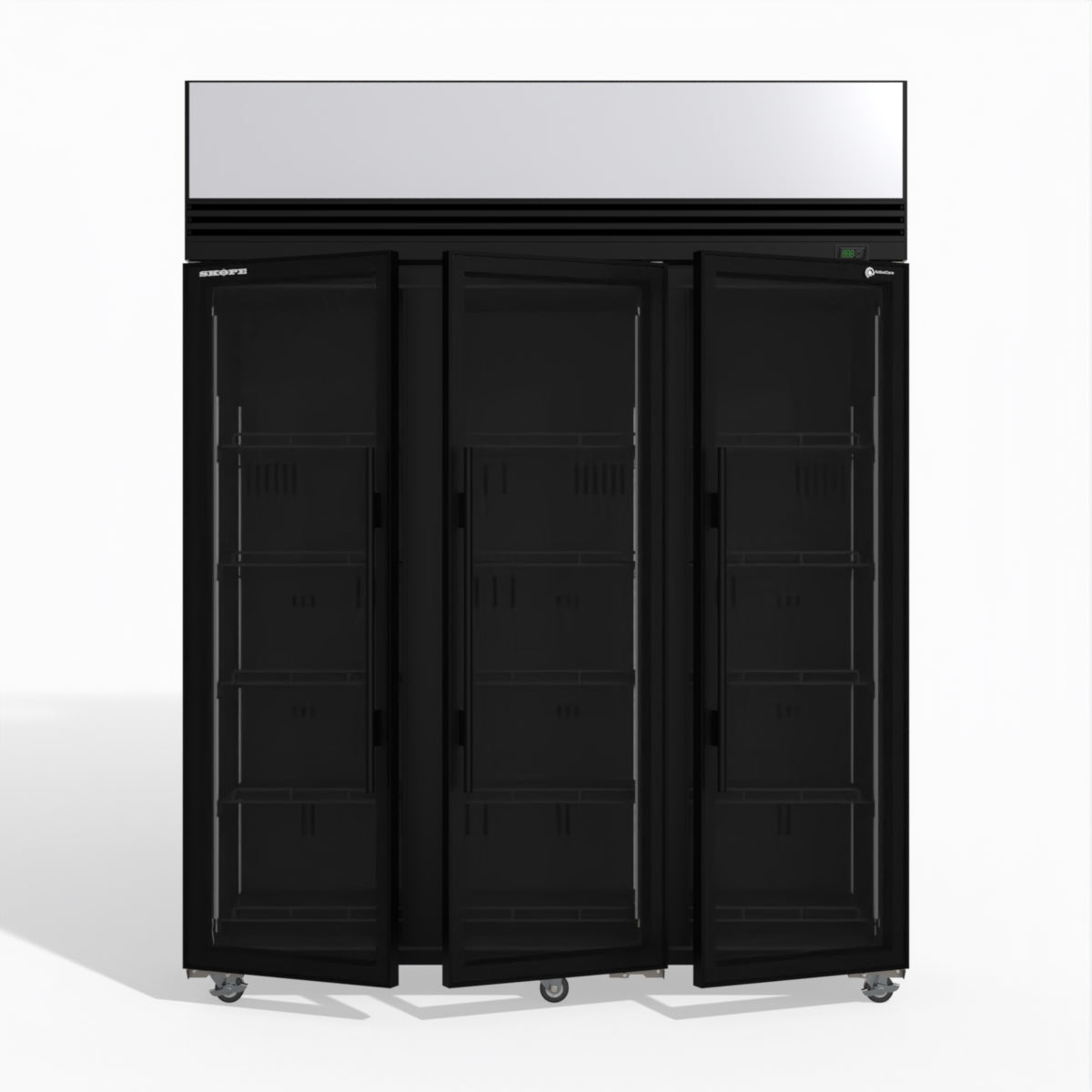 Skope TMF1500N-AC 3 Glass Door Display or Storage Freezer Lit Sign