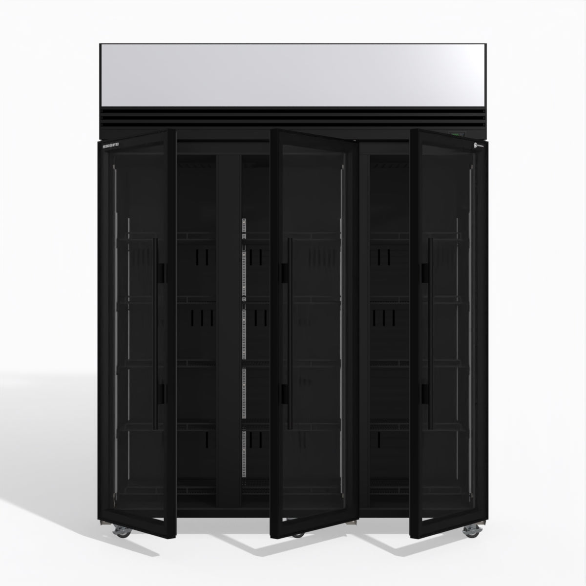 Skope TMF1500N-AC 3 Glass Door Display or Storage Freezer Lit Sign