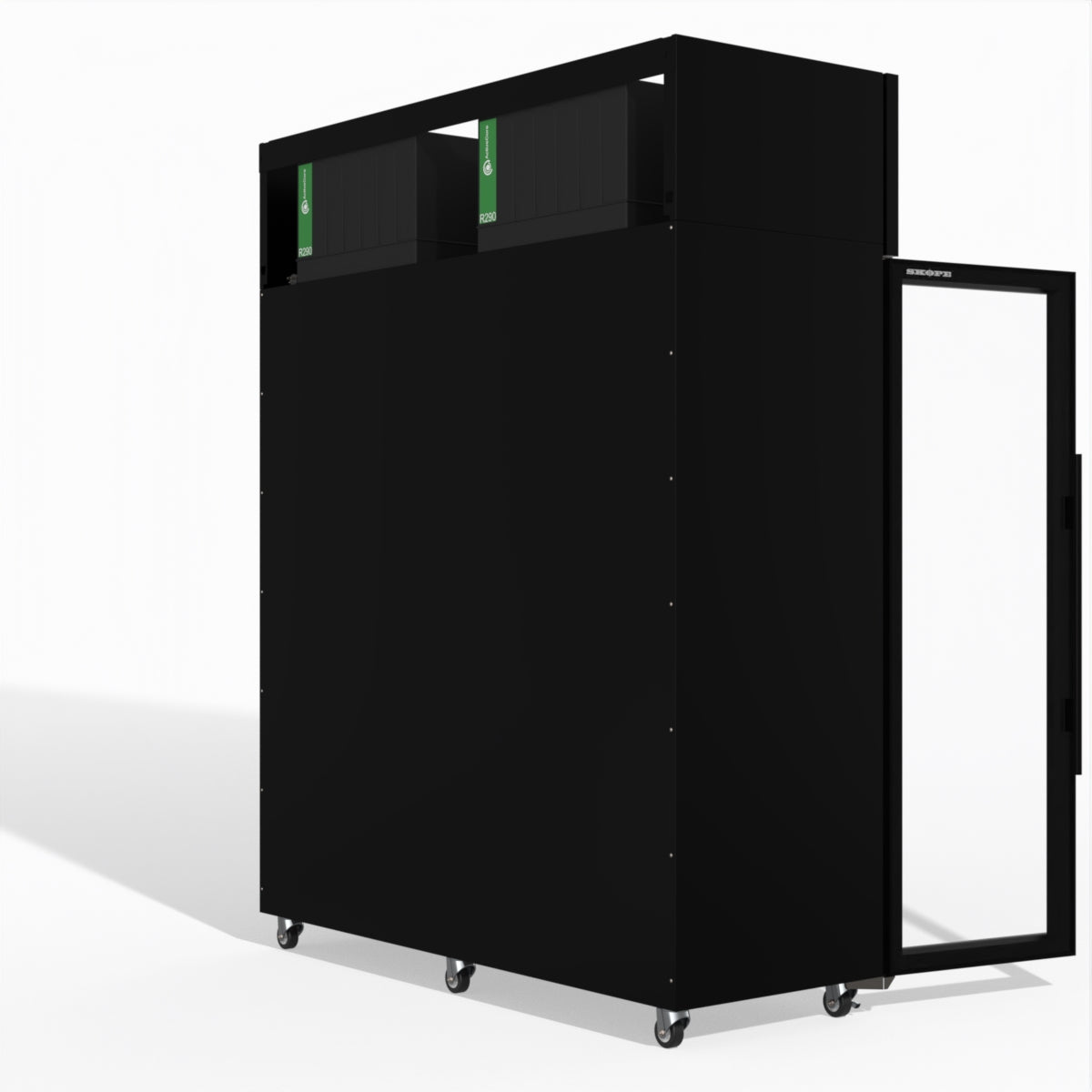 Skope TMF1500N-AC 3 Glass Door Display or Storage Freezer Lit Sign