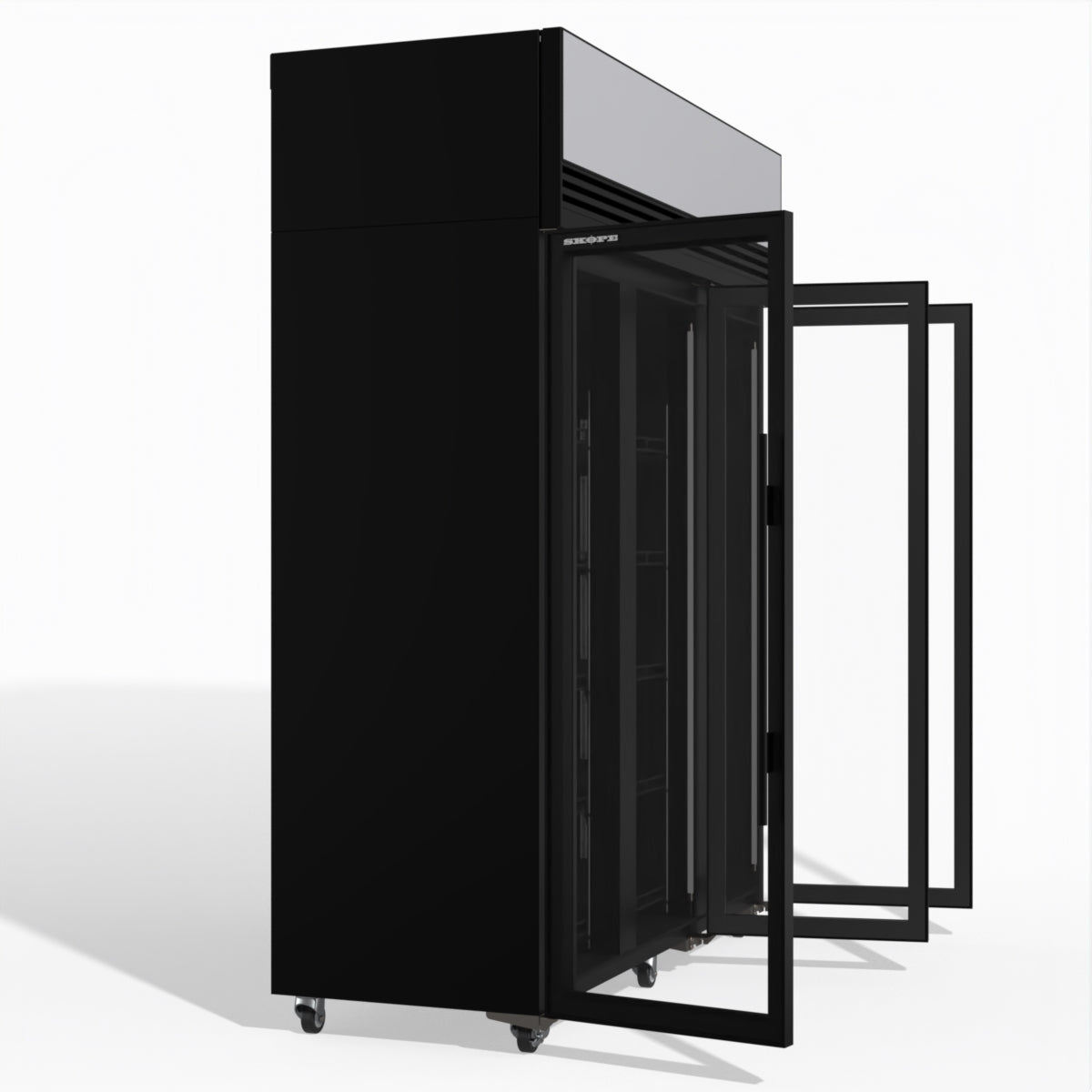 Skope TMF1500N-AC 3 Glass Door Display or Storage Freezer Lit Sign