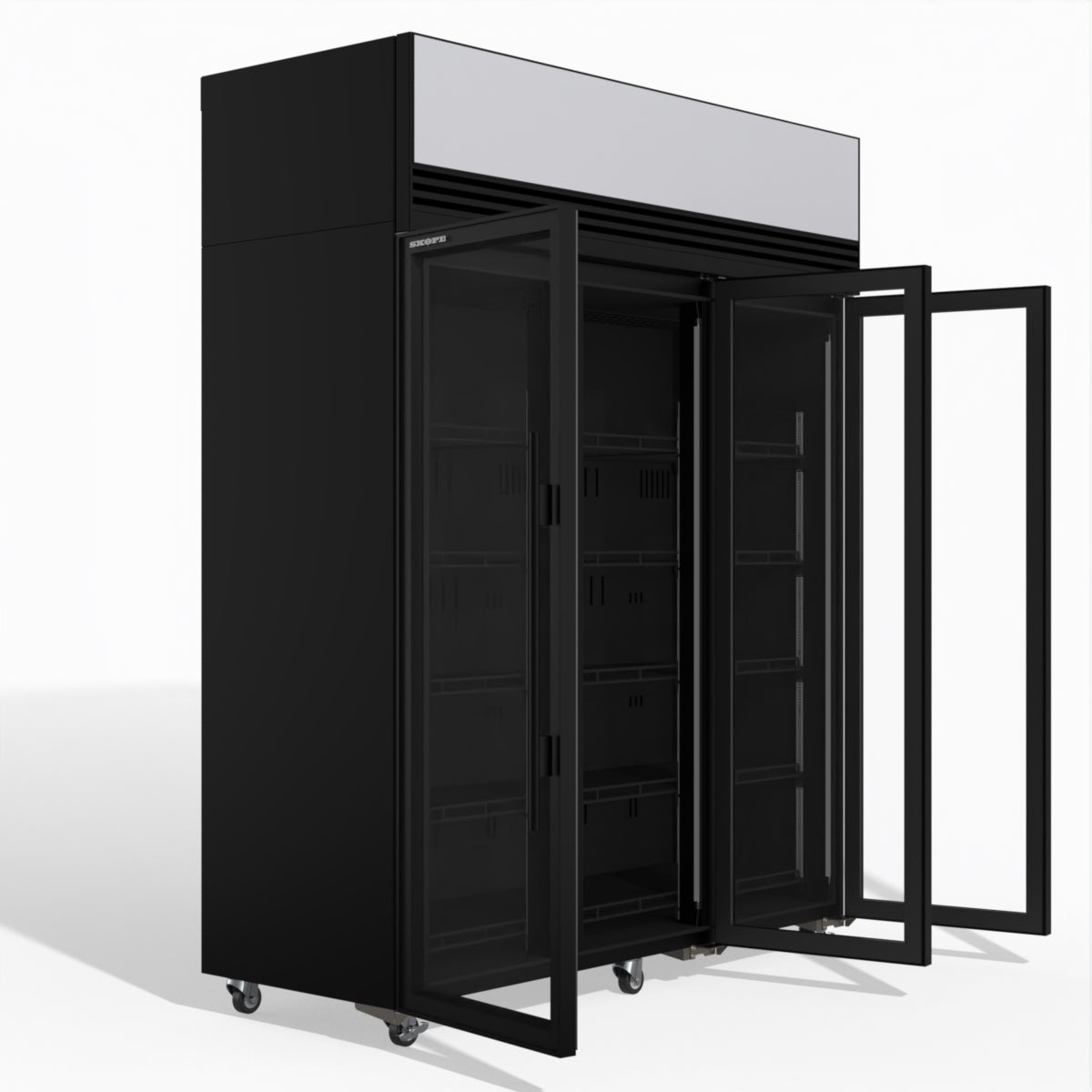 Skope TMF1500N-AC 3 Glass Door Display or Storage Freezer Lit Sign