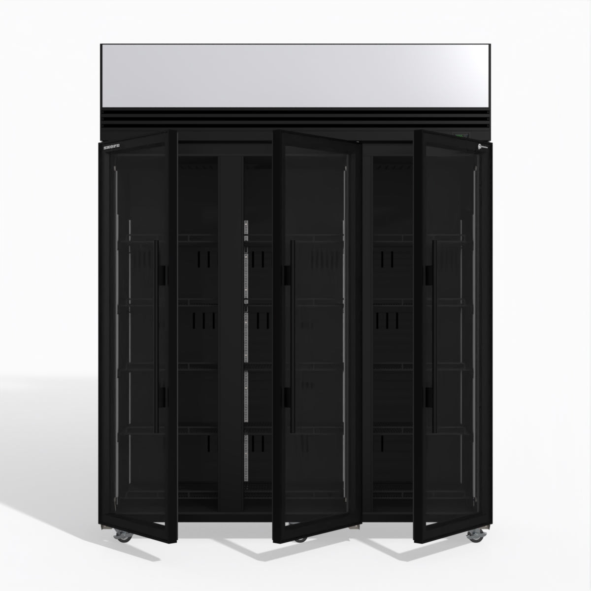 Skope TMF1500N-AC 3 Glass Door Display or Storage Freezer Lit Sign