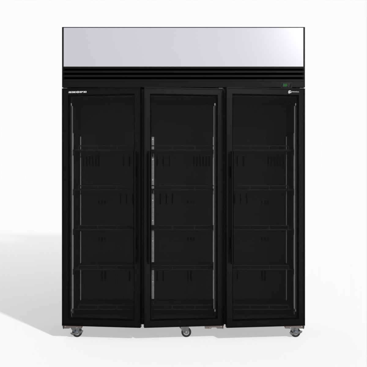 Skope TMF1500N-AC 3 Glass Door Display or Storage Freezer Lit Sign