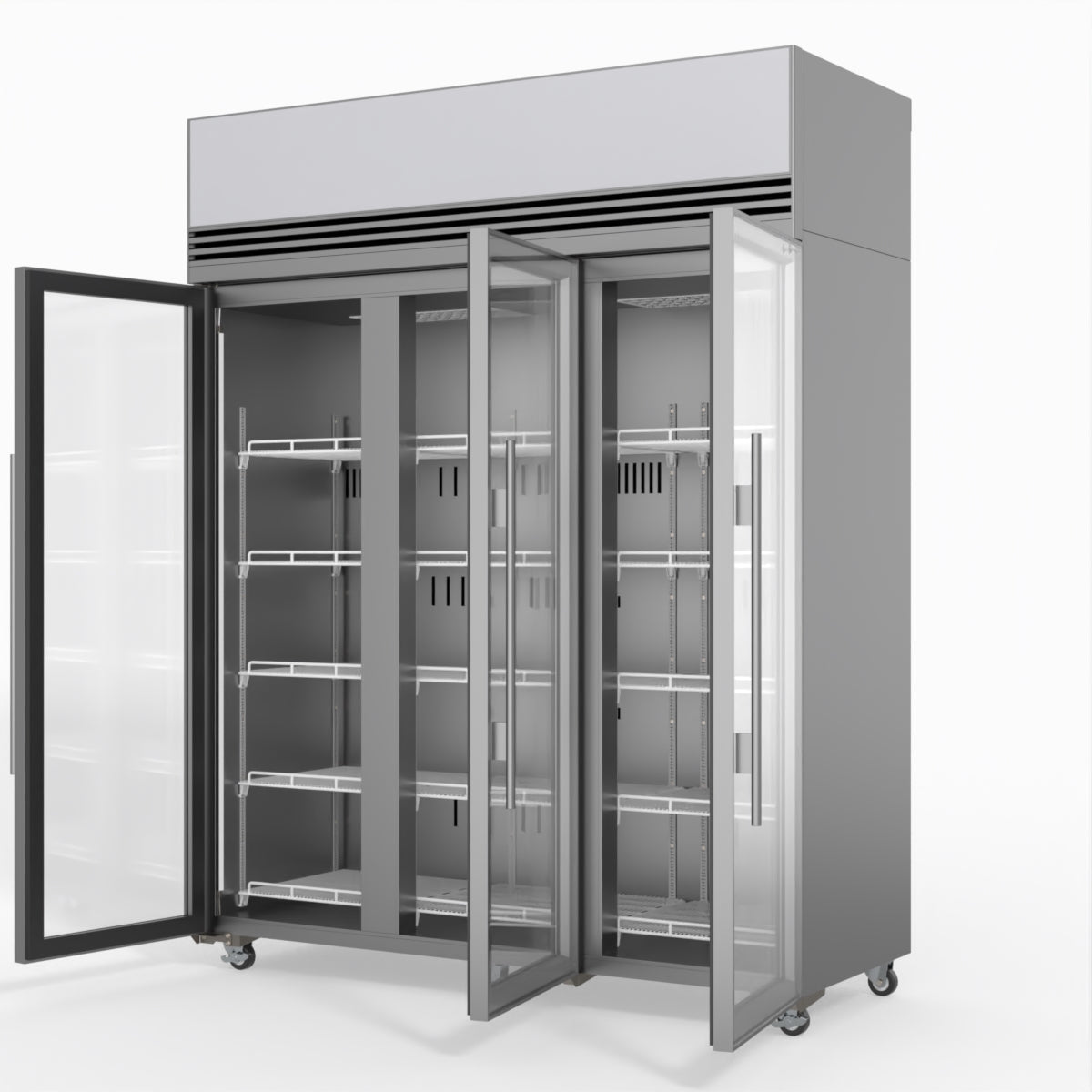 Skope TMF1500N-AC 3 Glass Door Display or Storage Freezer Lit Sign