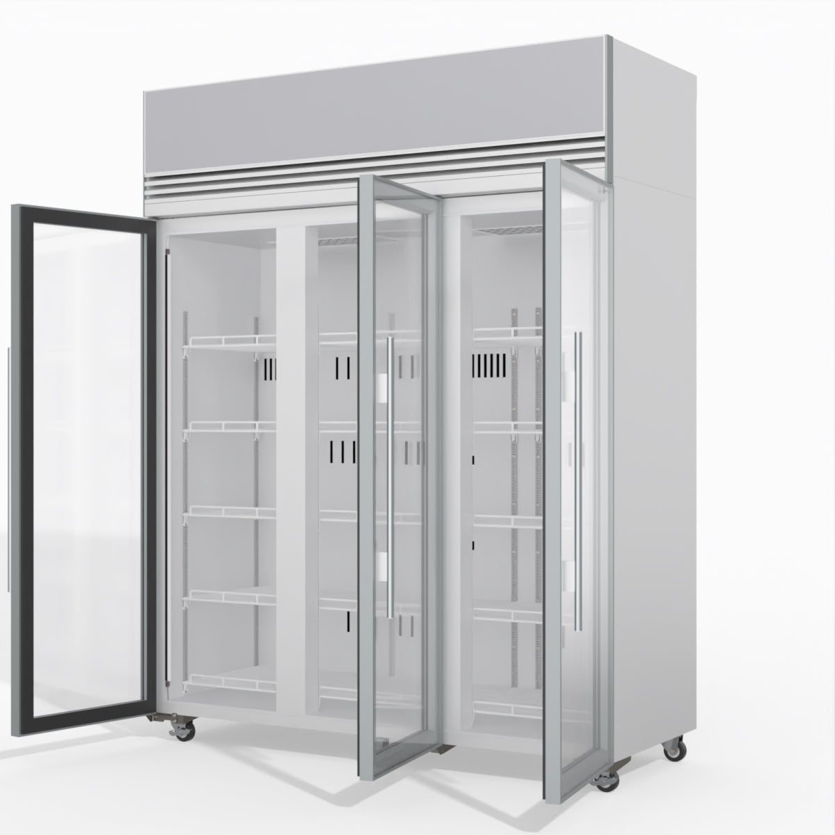 Skope TMF1500N-AC 3 Glass Door Display or Storage Freezer Lit Sign