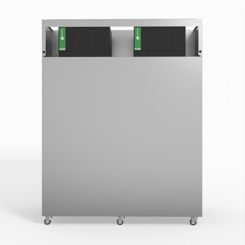 Skope SKFT1500NS-A 3 Solid Door Upright Display or Storage Freezer