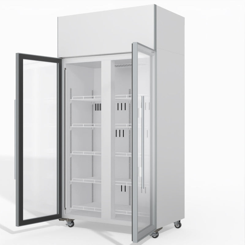 Skope Skope TME1000N-A 2 Glass Door Display or Storage Fridge 897L - TME1000N-A