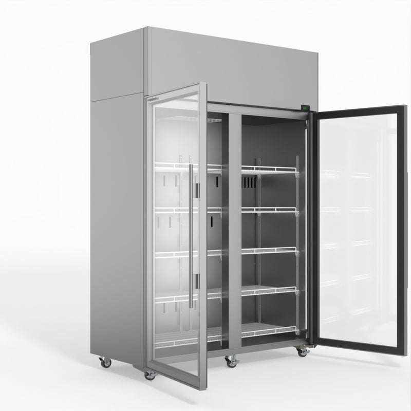 Skope 2 Glass Door Display or Storage Fridge - SKT1300N-A