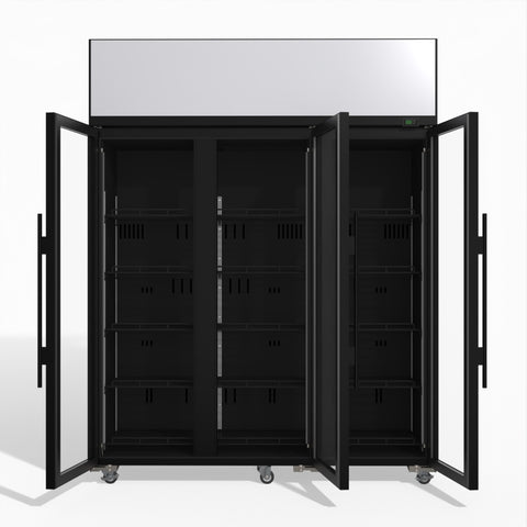 TME1500N-AC-WHITE Skope TME1500N-AC 3 Glass Door Display or Storage Fridge Lit Sign