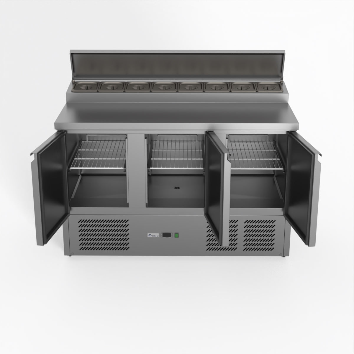 Thermaster Fed-X Three Door Salad Prep Fridge XGNS1300D