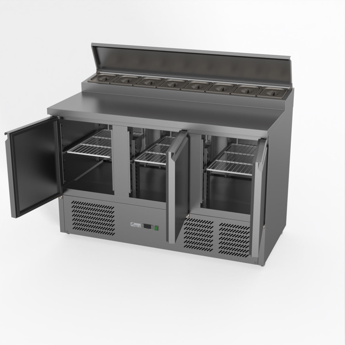 Thermaster Fed-X Three Door Salad Prep Fridge XGNS1300D