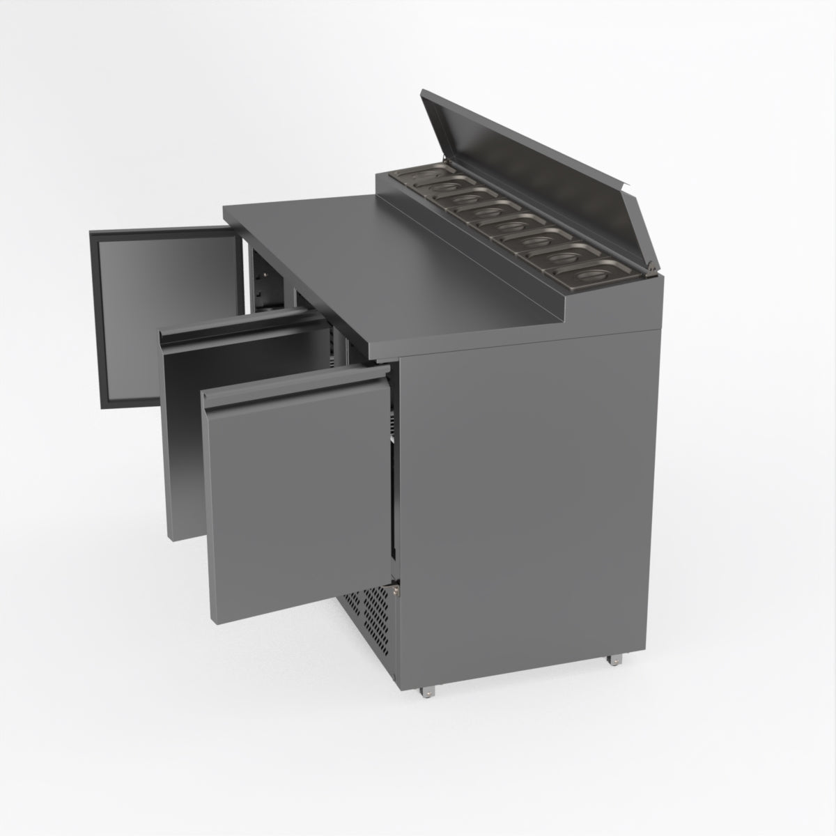 Thermaster Fed-X Three Door Salad Prep Fridge XGNS1300D