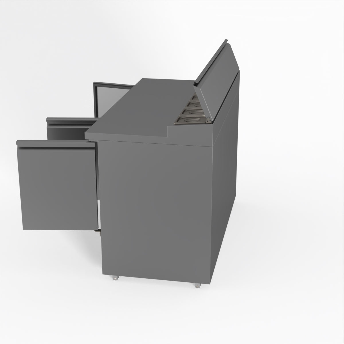 Thermaster Fed-X Three Door Salad Prep Fridge XGNS1300D