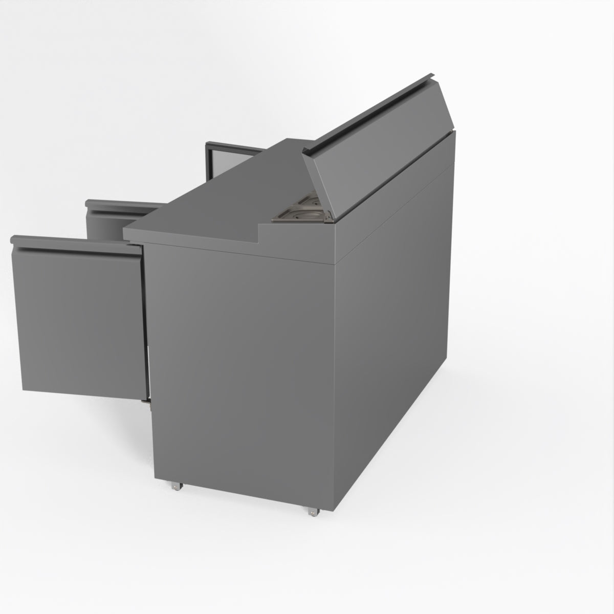 Thermaster Fed-X Three Door Salad Prep Fridge XGNS1300D