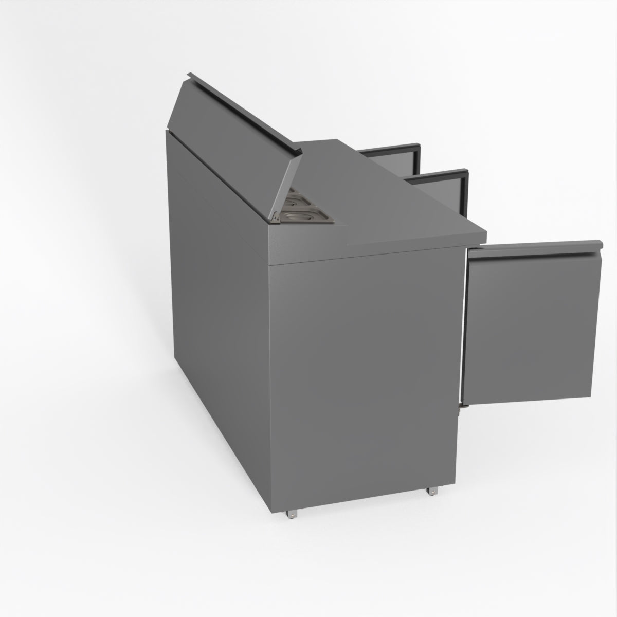 Thermaster Fed-X Three Door Salad Prep Fridge XGNS1300D