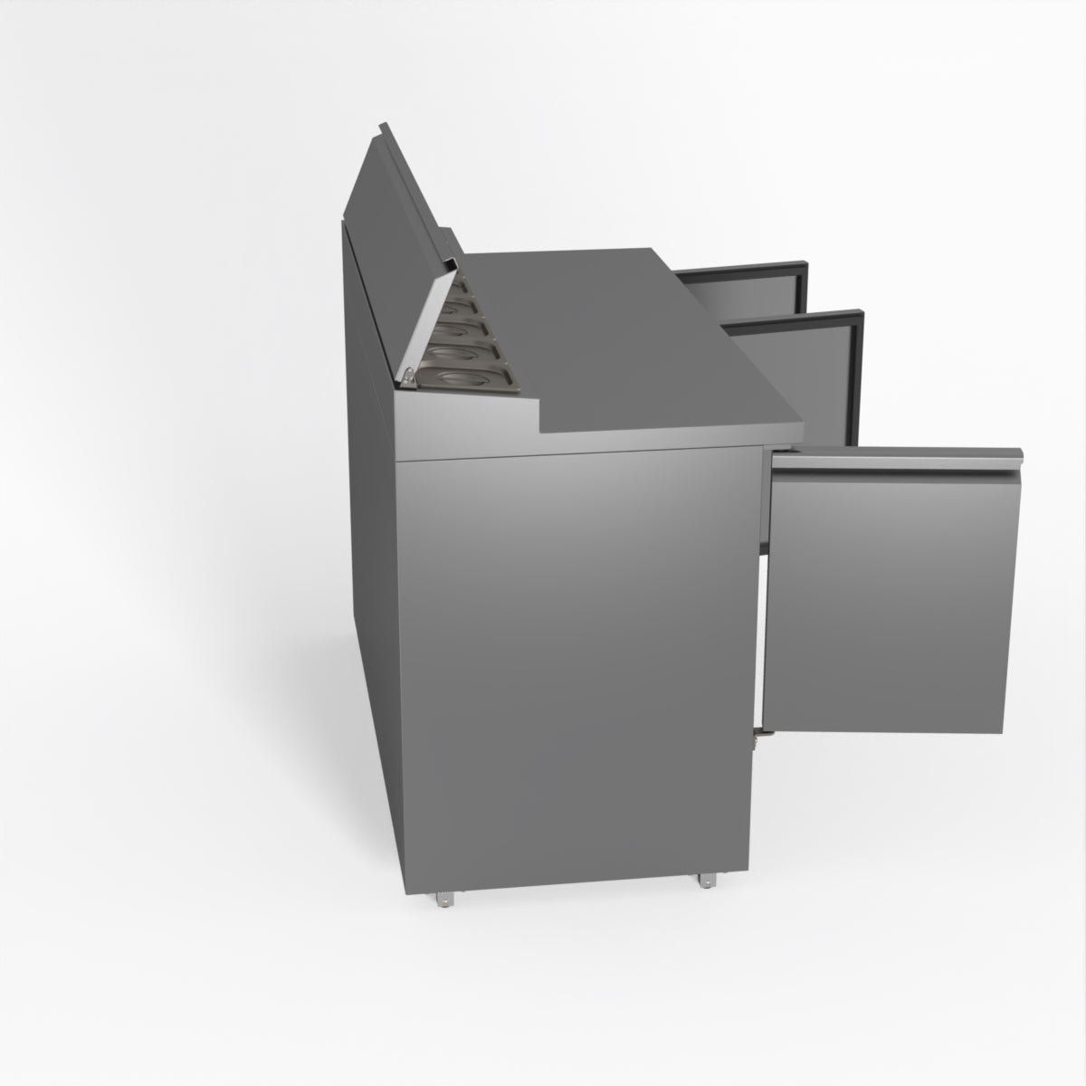 Thermaster Fed-X Three Door Salad Prep Fridge XGNS1300D