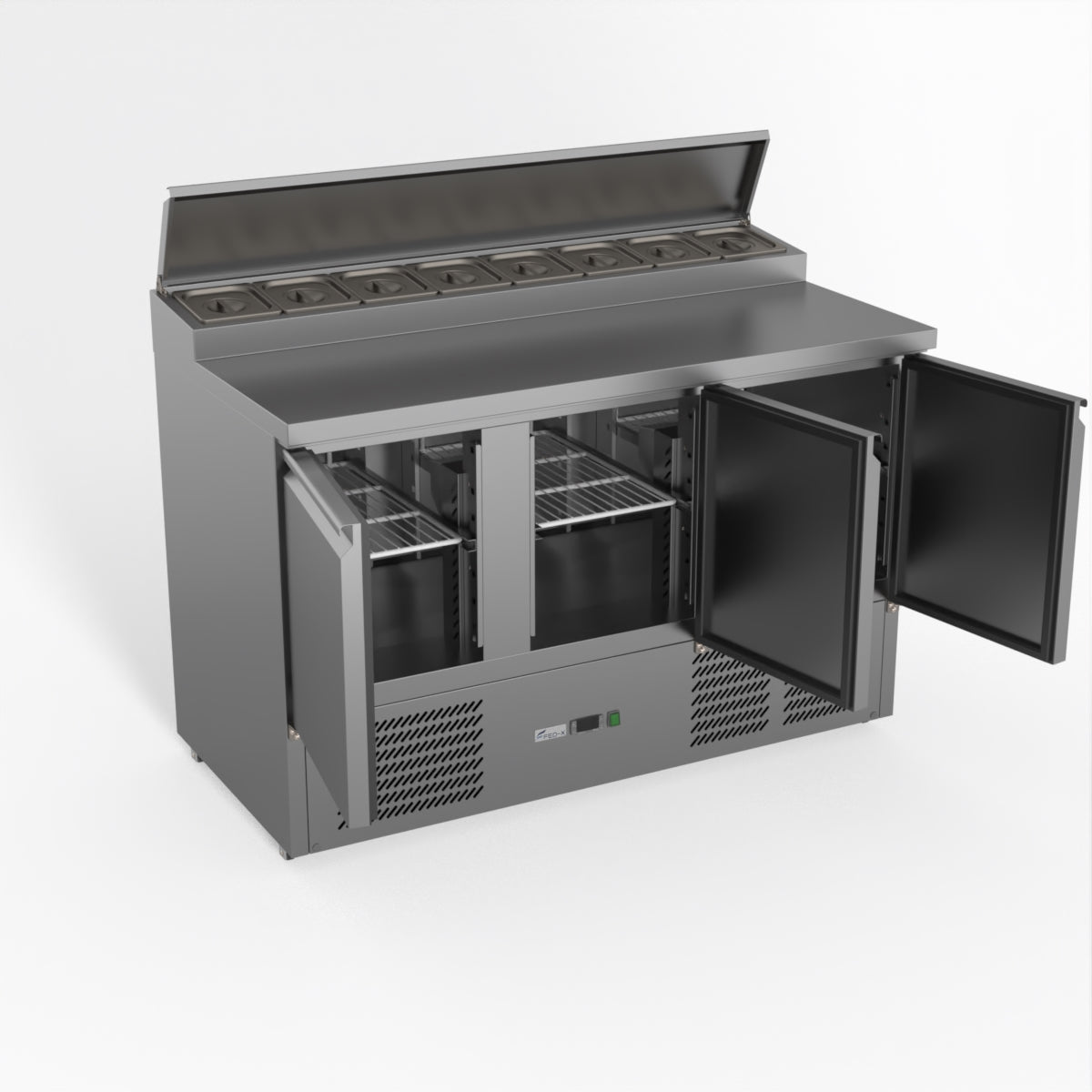 Thermaster Fed-X Three Door Salad Prep Fridge XGNS1300D