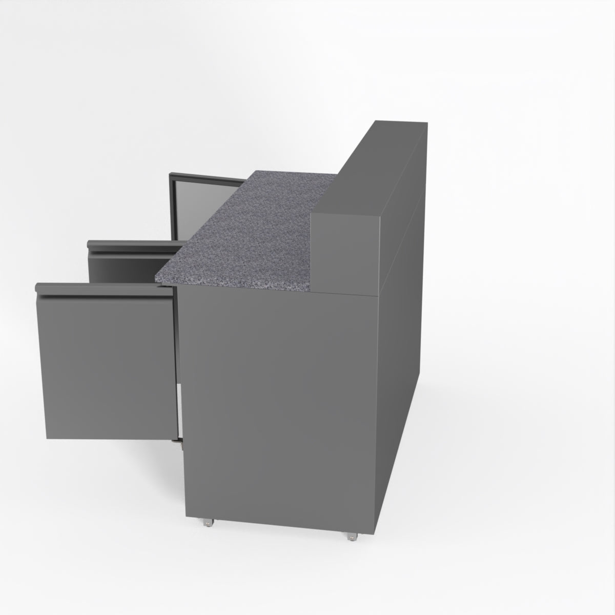 Thermaster Fed-X Three Door Salad Prep Fridge With Marble Top XGNS1300E