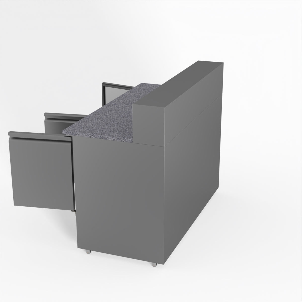 Thermaster Fed-X Three Door Salad Prep Fridge With Marble Top XGNS1300E