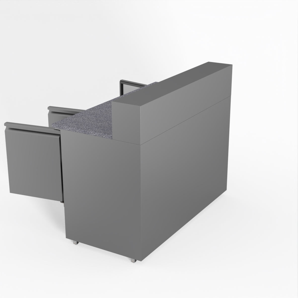 Thermaster Fed-X Three Door Salad Prep Fridge With Marble Top XGNS1300E