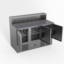 Thermaster Fed-X Three Door Salad Prep Fridge With Marble Top XGNS1300E