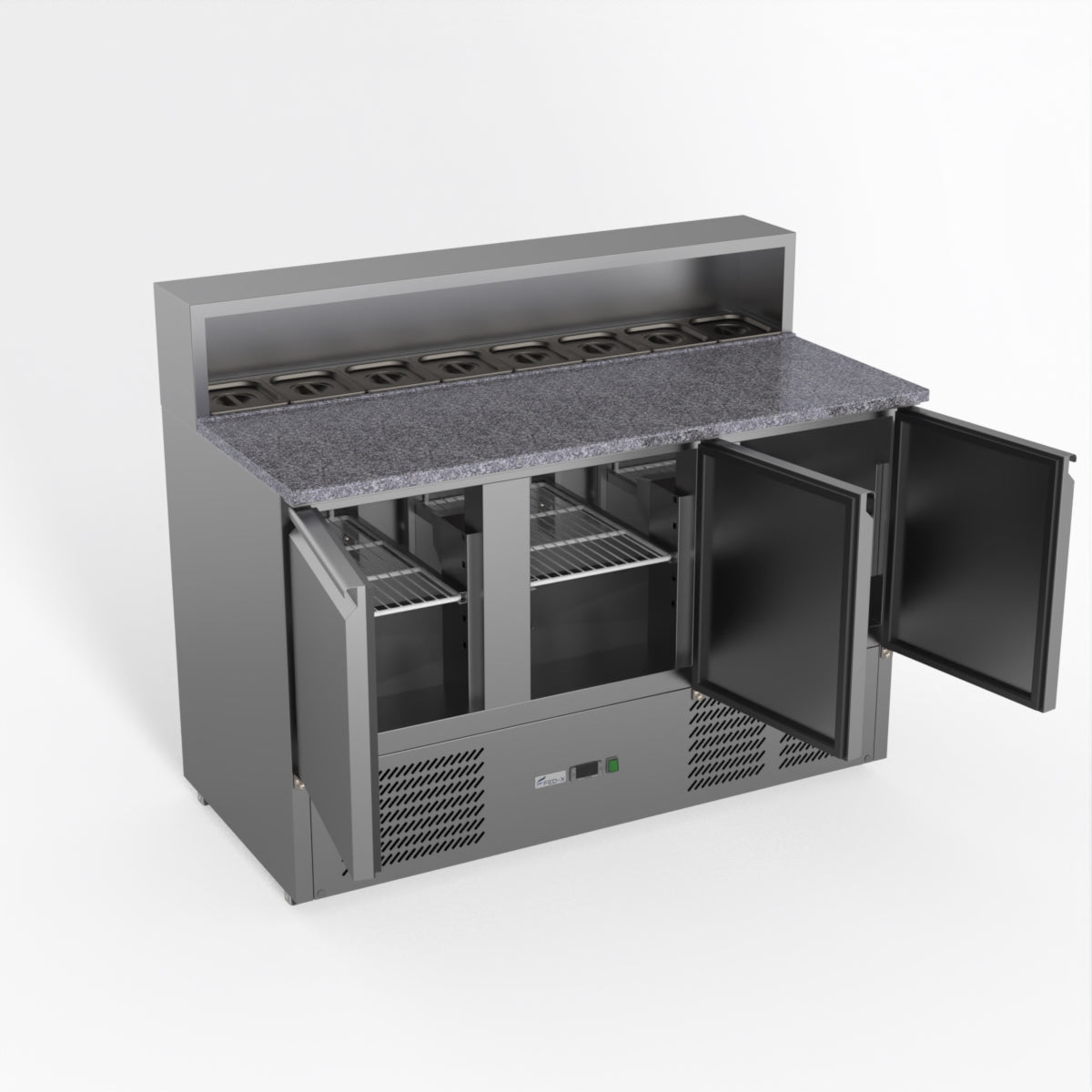 Thermaster Fed-X Three Door Salad Prep Fridge With Marble Top XGNS1300E