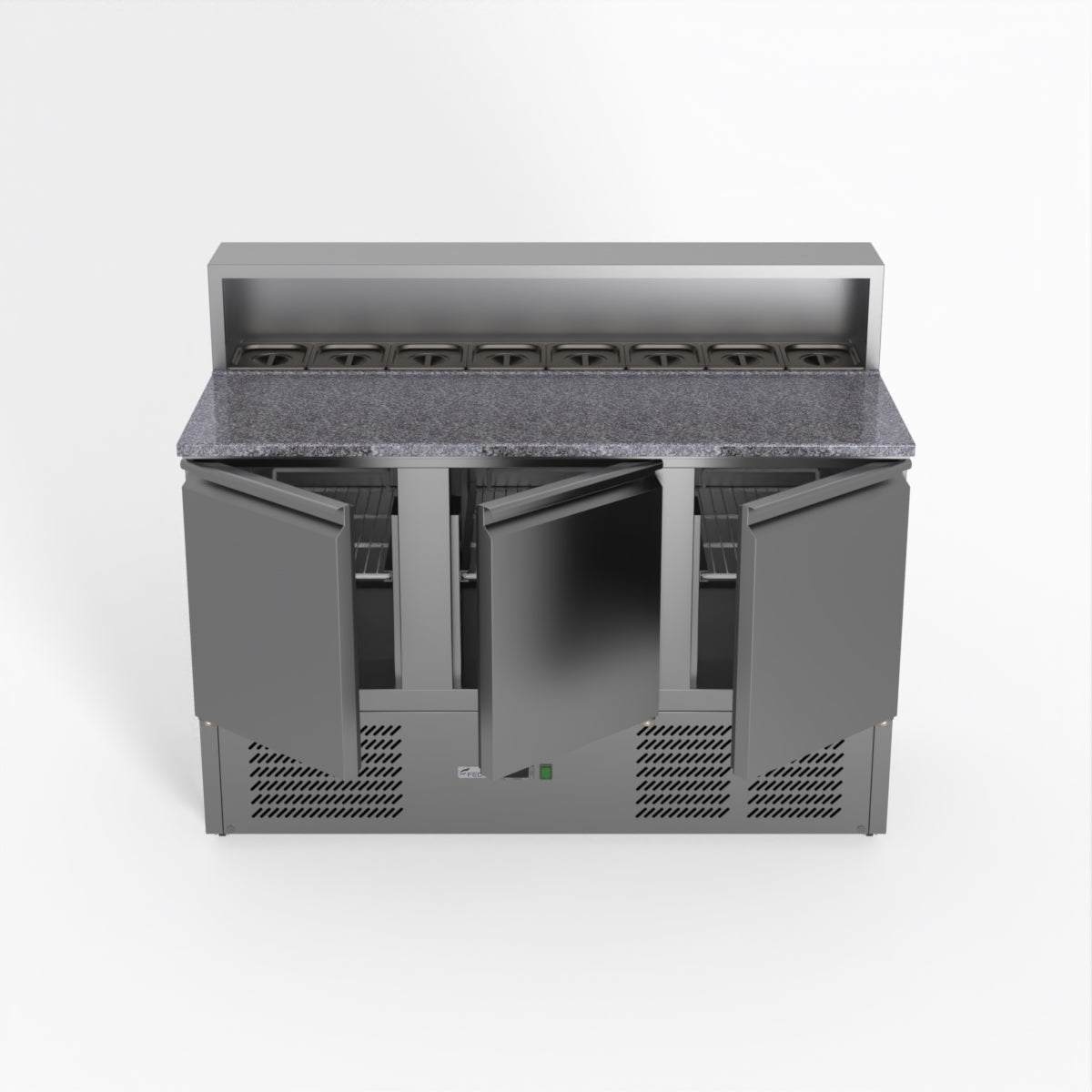 Thermaster Fed-X Three Door Salad Prep Fridge With Marble Top XGNS1300E