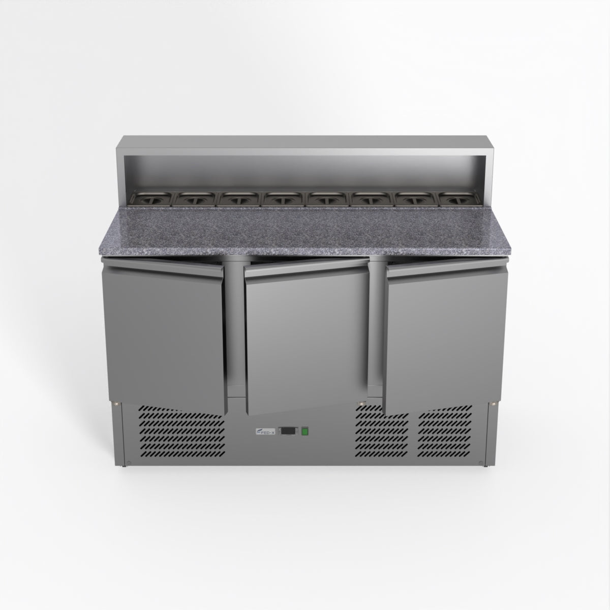 Thermaster Fed-X Three Door Salad Prep Fridge With Marble Top XGNS1300E