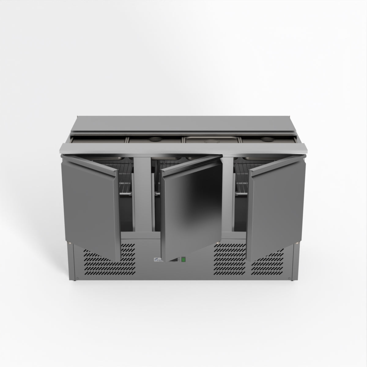 Thermaster Fed-X Three Door Salad Prep Fridge XGNS1300S