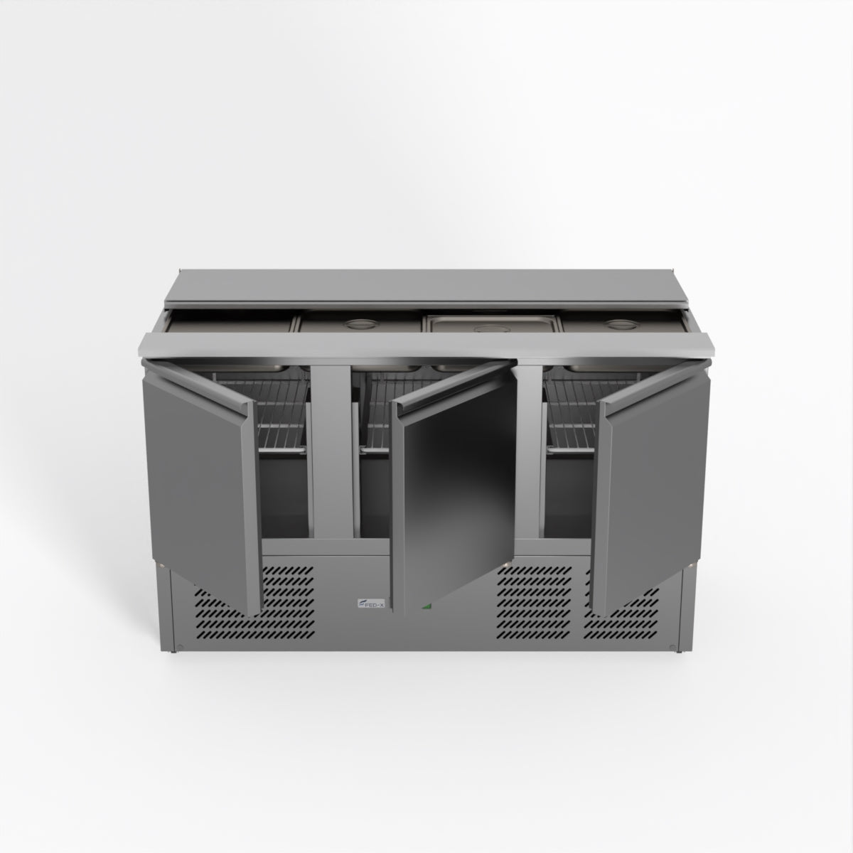 Thermaster Fed-X Three Door Salad Prep Fridge XGNS1300S