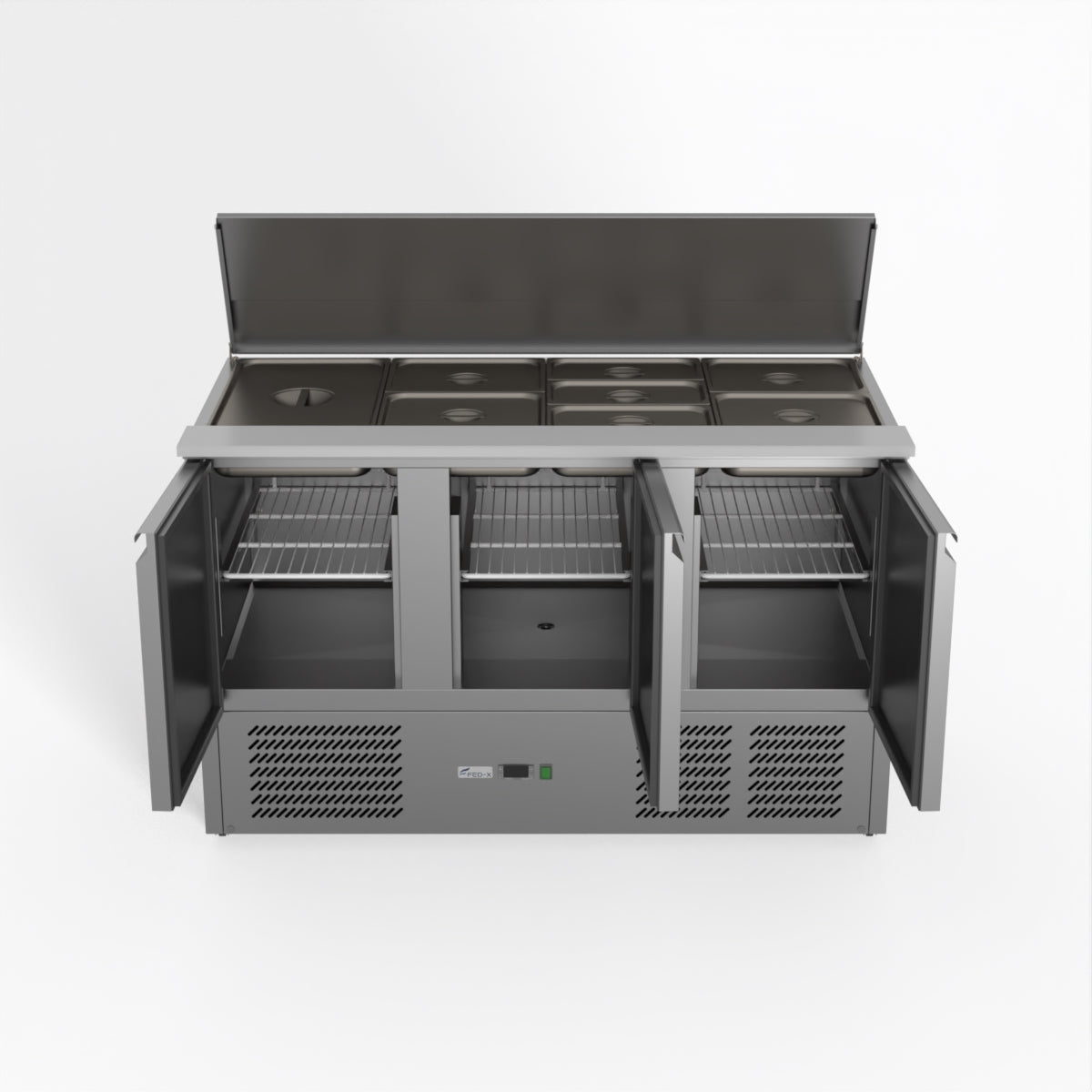 Thermaster Fed-X Three Door Salad Prep Fridge XGNS1300S