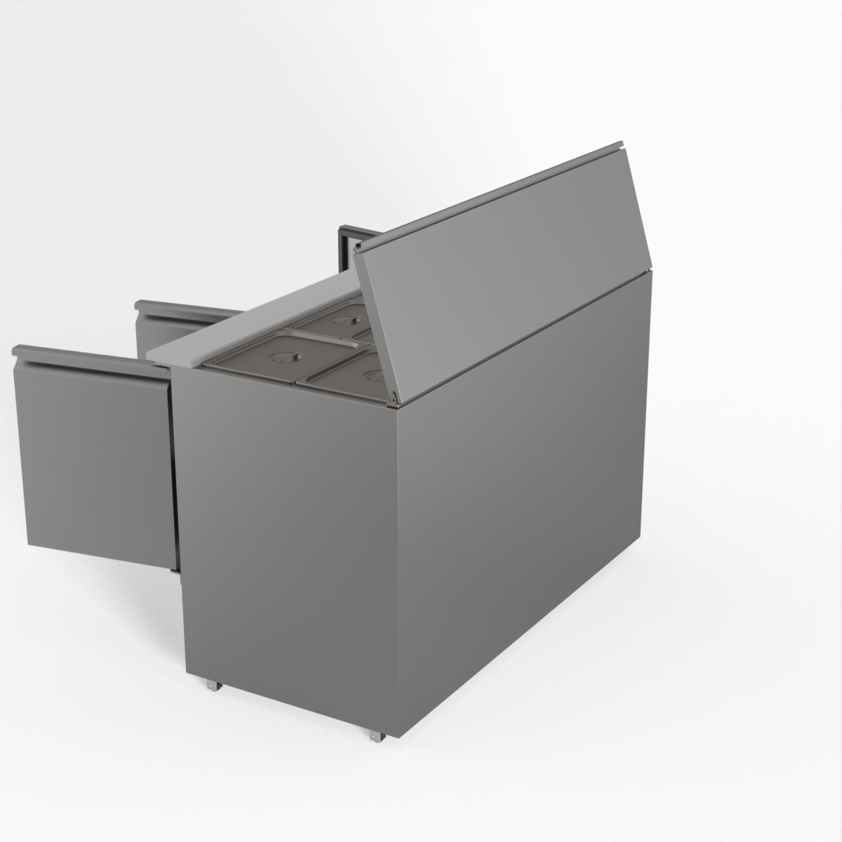 Thermaster Fed-X Three Door Salad Prep Fridge XGNS1300S