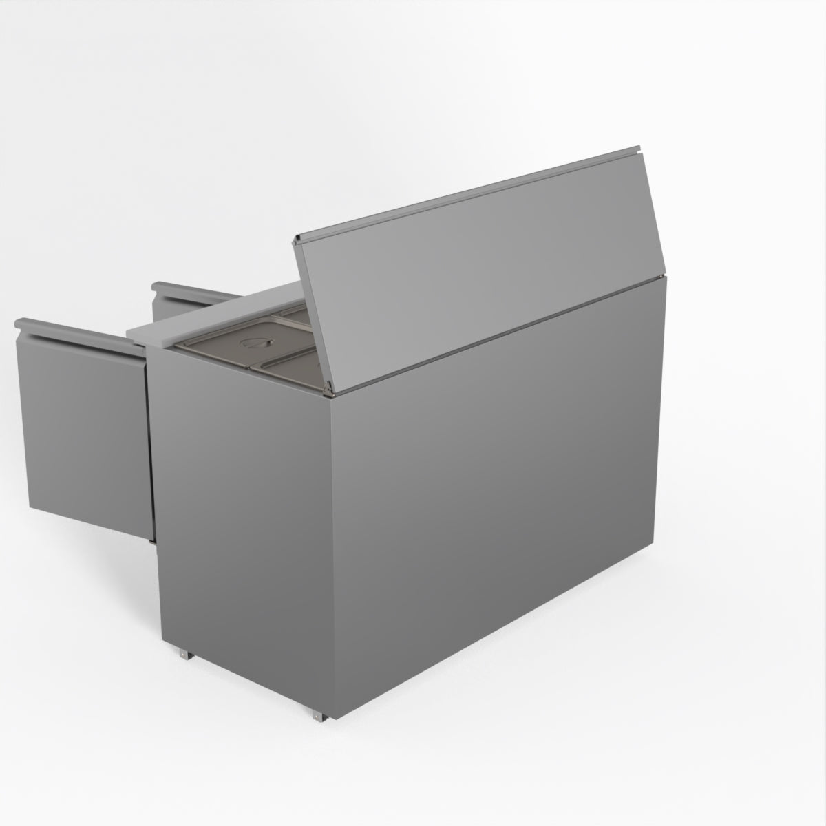 Thermaster Fed-X Three Door Salad Prep Fridge XGNS1300S