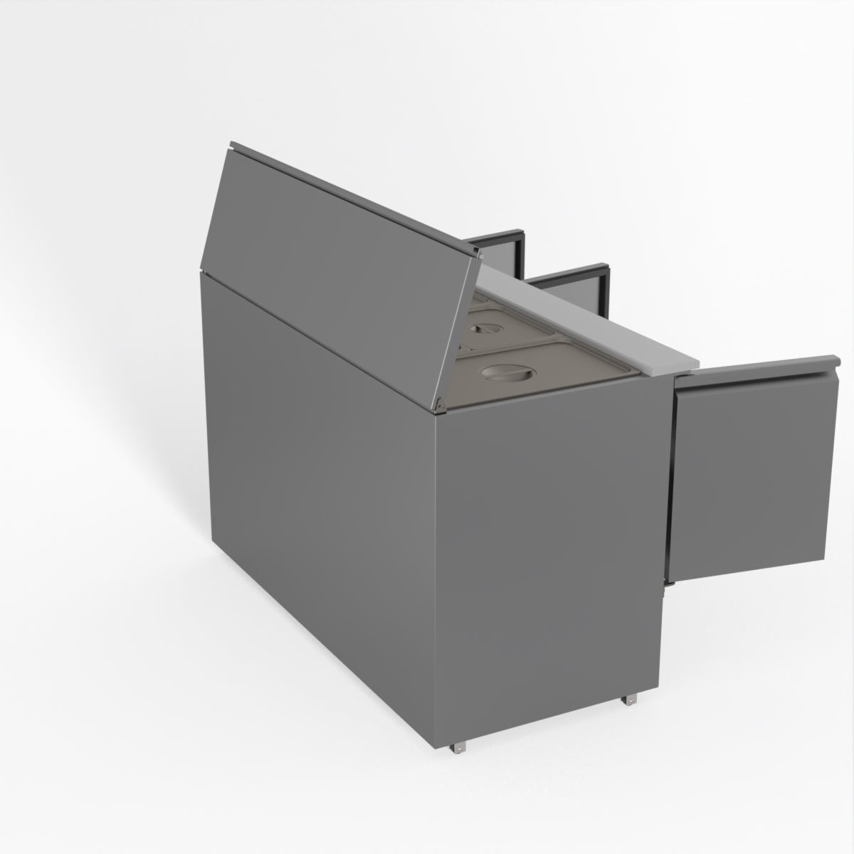 Thermaster Fed-X Three Door Salad Prep Fridge XGNS1300S