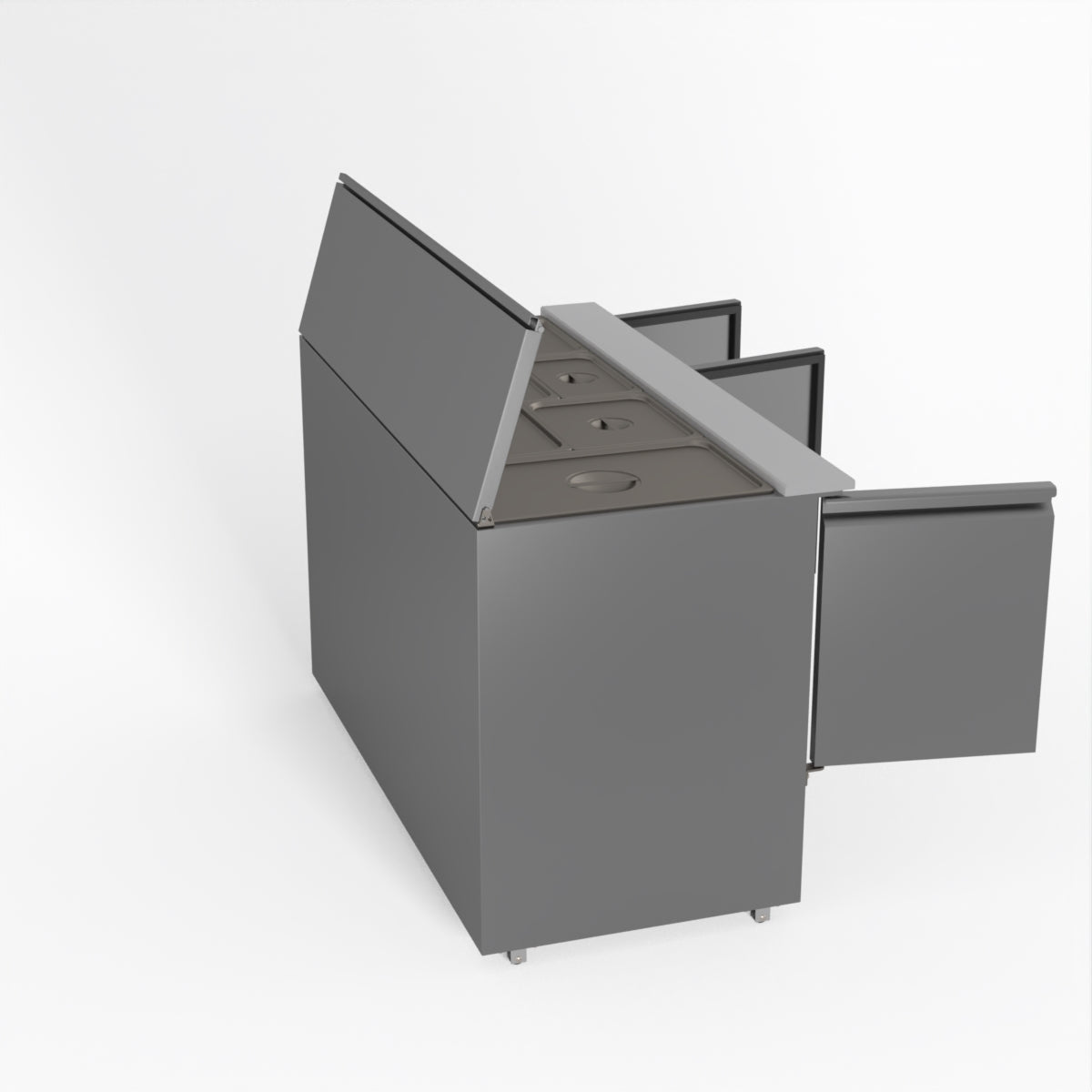 Thermaster Fed-X Three Door Salad Prep Fridge XGNS1300S