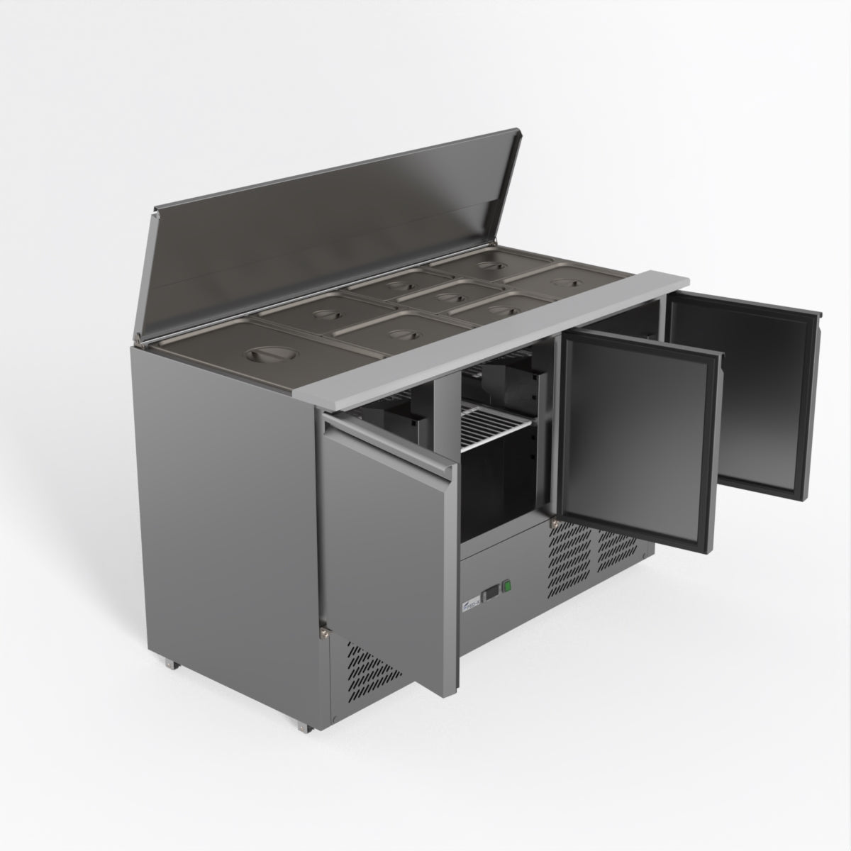 Thermaster Fed-X Three Door Salad Prep Fridge XGNS1300S