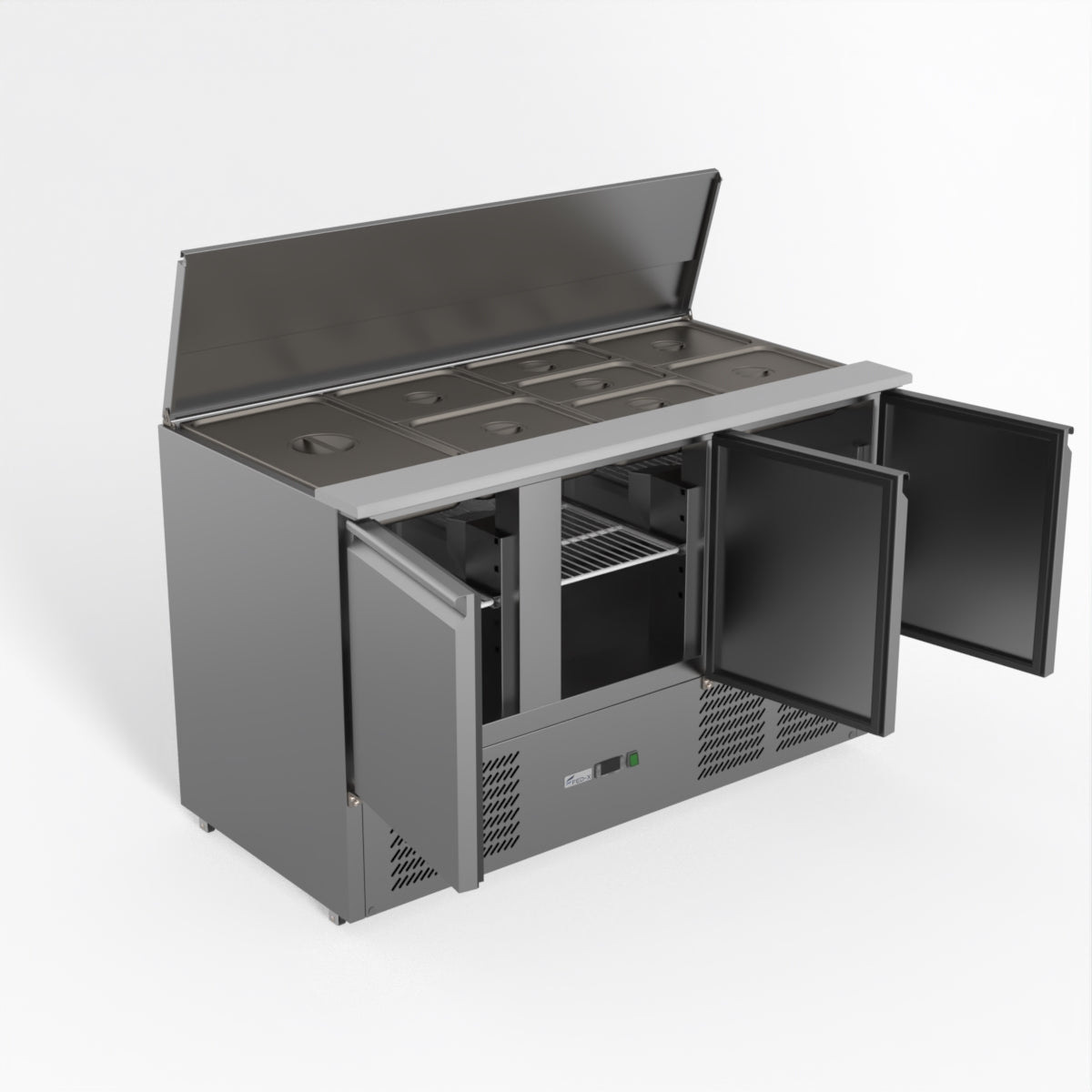 Thermaster Fed-X Three Door Salad Prep Fridge XGNS1300S