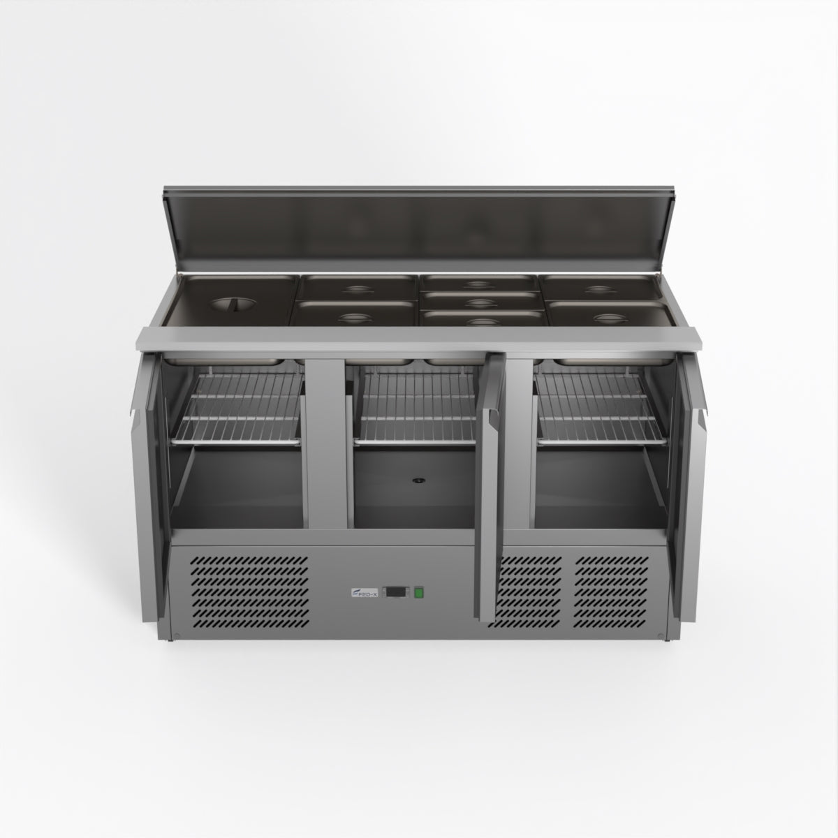 Thermaster Fed-X Three Door Salad Prep Fridge XGNS1300S