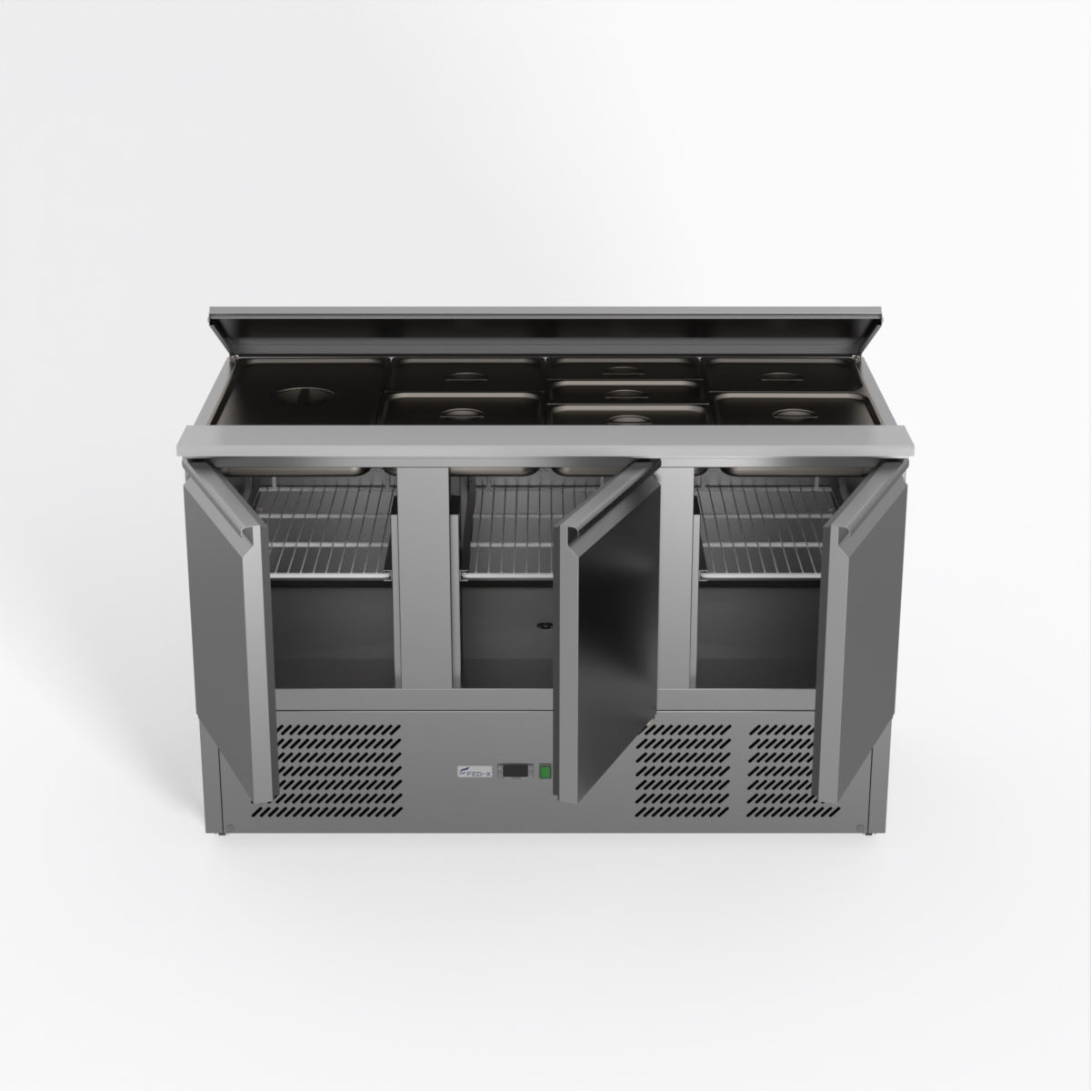 Thermaster Fed-X Three Door Salad Prep Fridge XGNS1300S